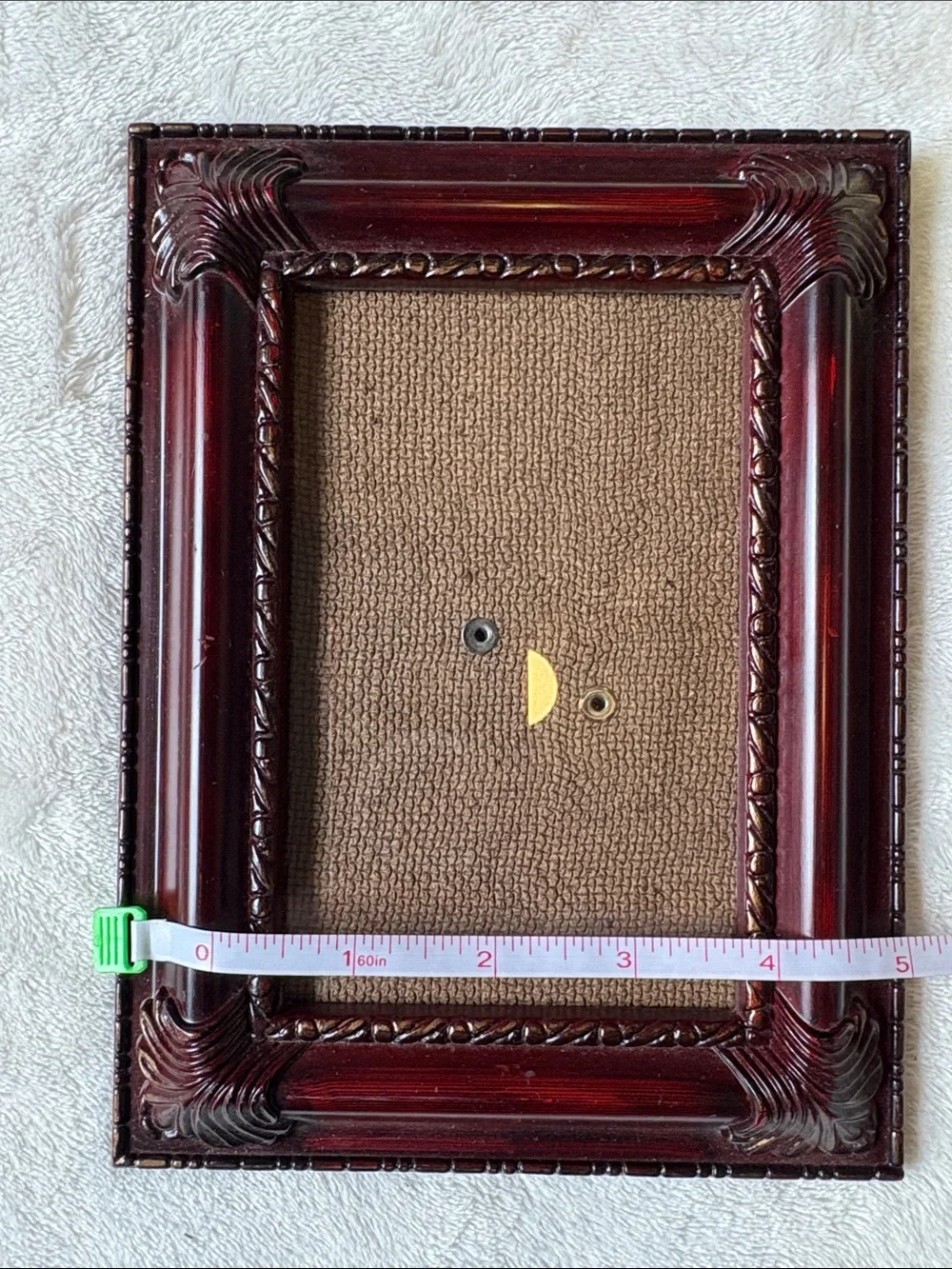 Vintage Mixed Wood and Metallic Picture Frame Set - Brown, Gold, Cream